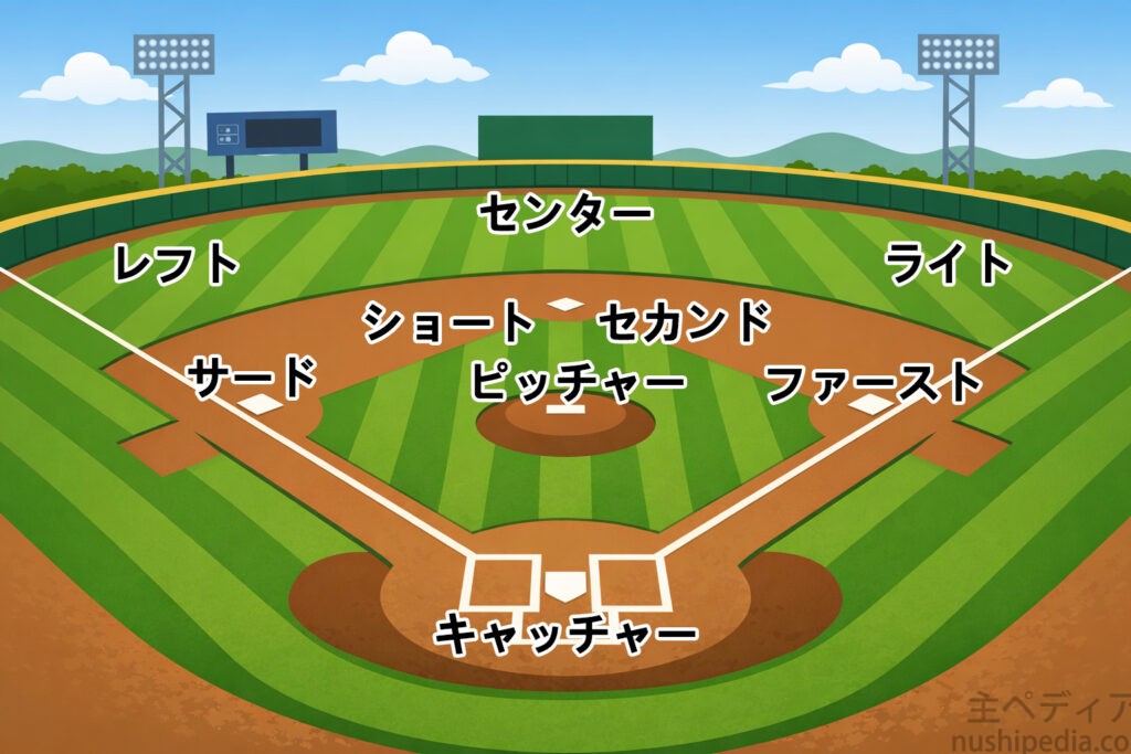 野球の守備位置と名称